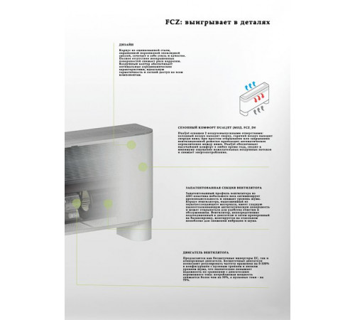 Напольно-потолочный фанкойл Aermec FCZ 200 UA