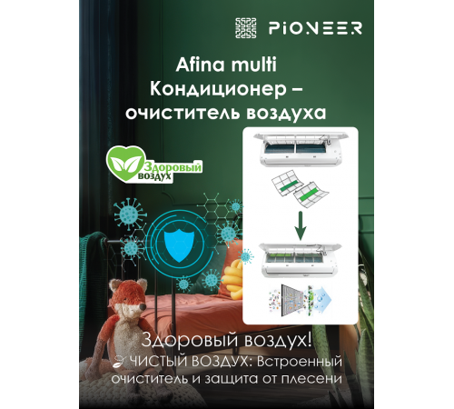 Внешний блок мульти сплит-системы Pioneer Free Match 2MSHD18F