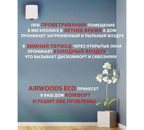 Проветриватель Airwoods ECO AV-TTW5-W