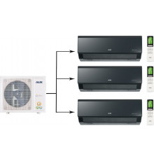 Мульти сплит-система AUX AM3-H21/4DR2/AMWM-H09/4R2(CC)*3