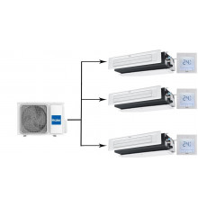 Мульти сплит-система Haier Multi Super Match 3U55S2SR5FA/AD12SS1ERA(N)(P)*3